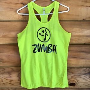 Zumba Bubble Tank, neon yellow